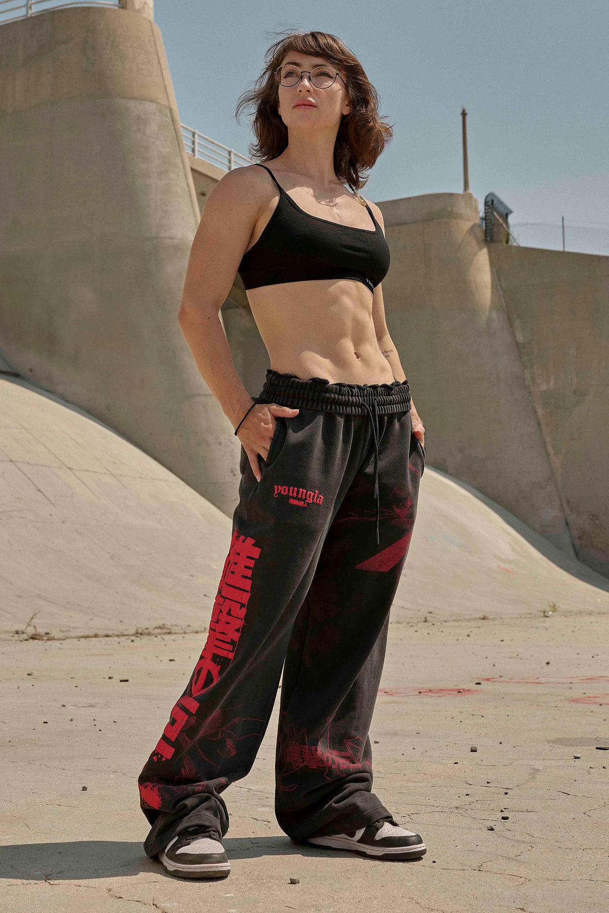 2128 - AOT? x YLA Baggy Joggers